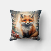 Little Christmas Fox クッション (裏面)