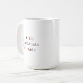 Little Christmas Miracle Grandpa Grandfather Quote コーヒーマグカップ (正面左)