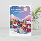 Little Christmas Town in the Mountains Personalize シーズンカード (スタンド正面)