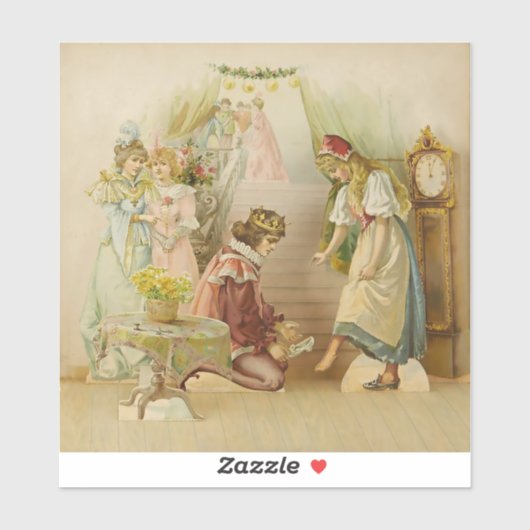 “Little Cinders” Fairy Art by E S Hardy シール (シート)