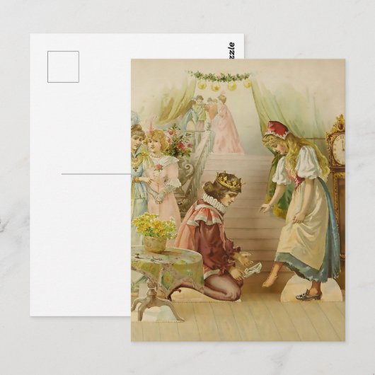 “Little Cinders” Fairy Art by E S Hardy ポストカード (正面/裏面)