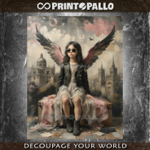 Little city angel child in Italy - 