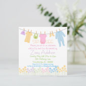 Little Clothes Sip and See 招待状 (スタンド正面)