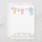 Little Clothes Sip and See 招待状 (裏面)