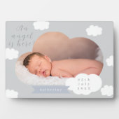 Little Cloud Pastel Angel Is Here Grey フォトプラーク (正面)