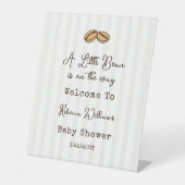 Little Coffee Bean  Baby Shower Welcome  台座サイン (正面)