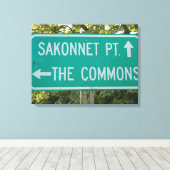 Little Compton, RI - Sakonnet Point, The Commons キャンバスプリント (インサイチュ (ウッドフロア))