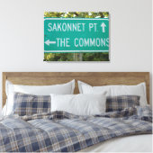 Little Compton, RI - Sakonnet Point, The Commons キャンバスプリント (インサイチュ (寝室))