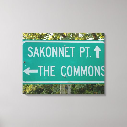Little Compton, RI - Sakonnet Point, The Commons キャンバスプリント (正面)