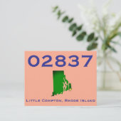 Little Compton, RI Zip Code - 02837 - Sakonnet, LC ポストカード (スタンド正面)