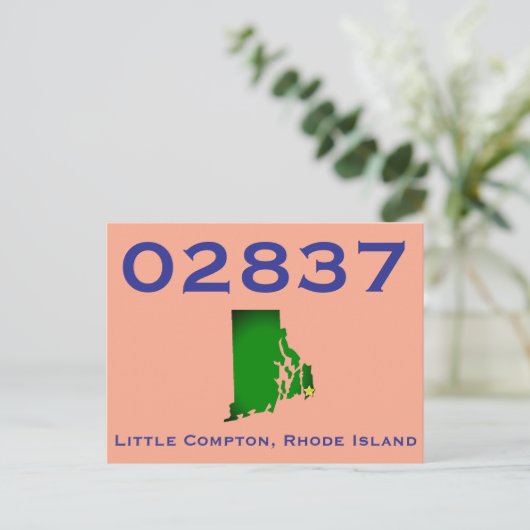 Little Compton, RI Zip Code - 02837 - Sakonnet, LC ポストカード (スタンド正面)