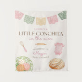 Little Conchita Baby Shower Party Backdrop, cielit タペストリー (正面)