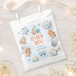 Little Cookie Boy Christmas 1st birthdayありがとう フェイバーバッグ