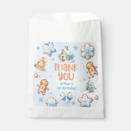 Little Cookie Boy Christmas 1st birthdayありがとう フェイバーバッグ