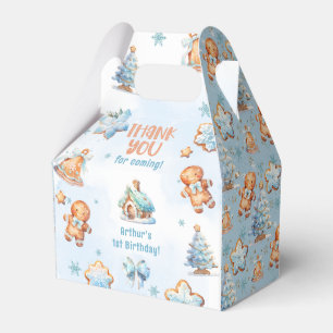 Little Cookie Boy Christmas 1st birthdayありがとう フェイバーボックス