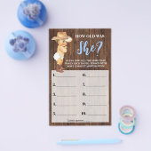 Little Cowboy彼女の赤ちゃんシャワーのゲームは何歳だった チラシ (シングル)