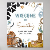 Little Cowboy Baby Showerへようこそ ポスター (正面)