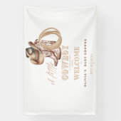 Little Cowboy Baby showerウェルカムサイン 横断幕 (縦)