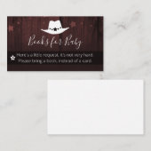 Little Cowboy Baby Shower Books forベビー 名刺 (正面/裏面)