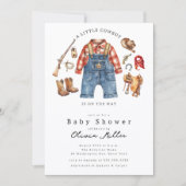 Little Cowboy Baby Shower Invitation 招待状 (正面)