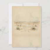 little cowboy baby shower Vaquerito Viene Camino 招待状 (裏面)