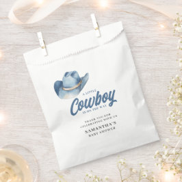 Little Cowboy Blue Western Boy Baby Shower  フェイバーバッグ