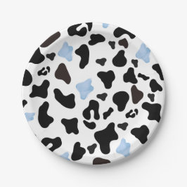 Little Cowboy Cow Print Paper Plates ペーパープレート