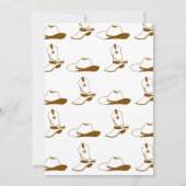 Little Cowboy Hand Drawn West Western Baby Shower 招待状 (裏面)