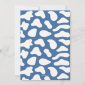 Little Cowboy Is On The Way Boy Baby Shower 招待状 (裏面)