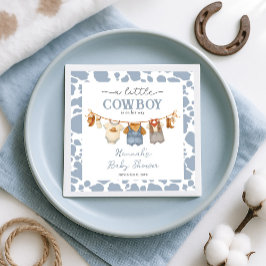 Little Cowboy Western Baby Shower スタンダードカクテルナプキン