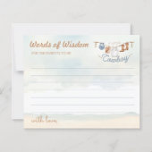 Little Cowboy Western Baby Shower Advice Card (正面)