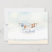 Little Cowboy Western Baby Shower Well Wishes  (裏面)