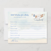 Little Cowboy Western Baby Shower Well Wishes  (正面)