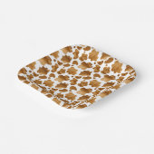 Little Cowboy WildWest Boy Baby Shower Cow Pattern ペーパープレート (傾斜あり)