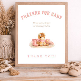 Little Cowgirl Baby Shower Prayers for Baby ポスター