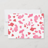 Little Cowgirl Birthday Party Thank you サンキューカード (裏面)