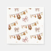 Little Cowgirl Western Clothes Baby Shower スタンダードカクテルナプキン (正面)