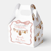 Little Cowgirl Western Clothes Baby Shower フェイバーボックス (正面サイド)