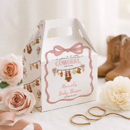 Little Cowgirl Western Clothes Baby Shower フェイバーボックス