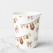 Little Cowgirl Western Clothes Baby Shower 紙コップ (裏面)