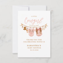 Little Cowgirl Western Clothesline Baby Shower