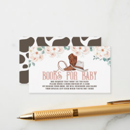 Little Cowgirl Western Floral Books for Baby エンクロージャーカード