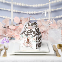 Little Cowgirl Western Floral Girl Baby Shower フェイバーボックス