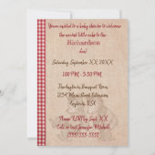 Little Cubs Twin 男女兼用 Baby Shower 招待状 (裏面)