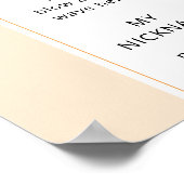 Little Cuiteの最初の誕生日パーティーの写真マイルストーン ポスター (角)