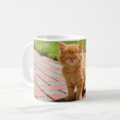 Little cute  orange cat  コーヒーマグカップ (正面左)