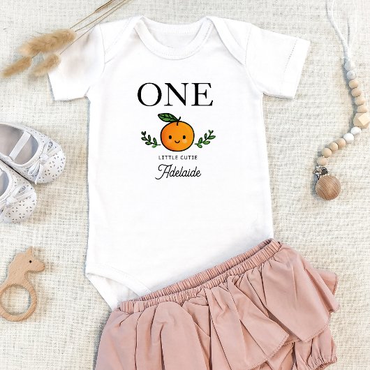 Little Cutie 1st Birthday Bodysuit Top ベビーボディスーツ