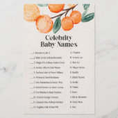 little cutie baby shower celebrity baby name game  (正面)