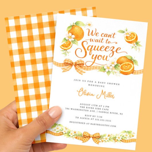 Little Cutie Baby Shower Invitation 招待状