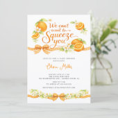 Little Cutie Baby Shower Invitation 招待状 (スタンド正面)